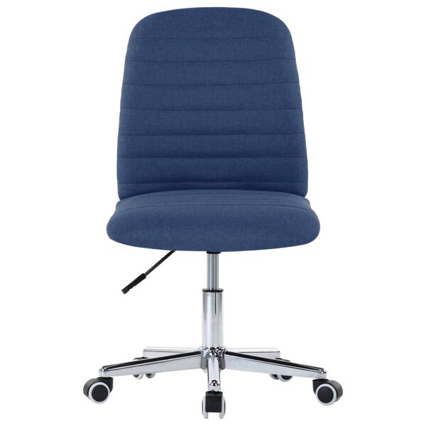 vidaXL Chaises &agrave; manger lot de 4 bleu tissu