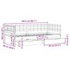vidaXL Lit de jour avec tiroirs sans matelas 90x200 cm bois massif