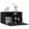 vidaXL Armoire murale Noir 60x36,5x35 cm Bois d'ing&eacute;nierie