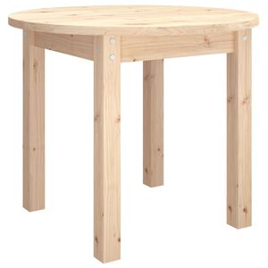 vidaXL Table basse &Oslash; 55x45 cm Bois massif de pin