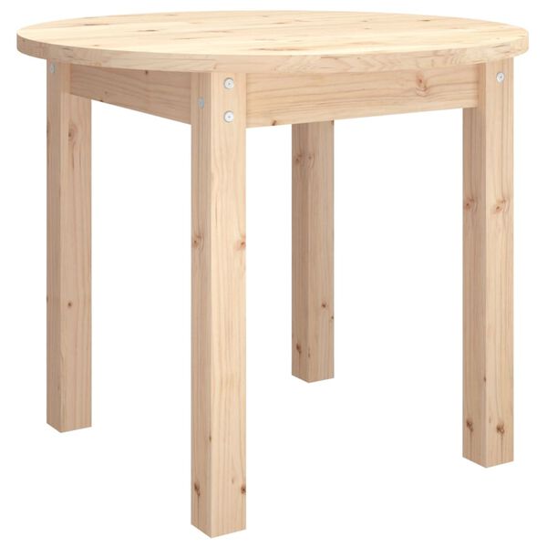 vidaXL Table basse Ø 55x45 cm Bois massif de pin