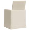 vidaXL Chaises de salle &agrave; manger 2 pcs Beige 57 x 67 x 95 cm Lin