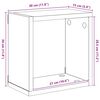 vidaXL &Eacute;tag&egrave;res cube murales 2 pcs Noir brillant 30x15x30 cm