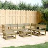 vidaXL Salon de jardin 7 pcs bois de pin impr&eacute;gn&eacute;