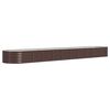 vidaXL Lit sur&eacute;lev&eacute; de jardin Acier galvanis&eacute; marron