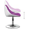 vidaXL Tabouret de bar Violet et blanc Similicuir