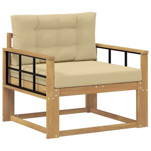 vidaXL Sofa de milieu ext&eacute;rieur Polyester Blanc