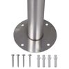 Support en acier inoxydable pour double bo&icirc;te aux lettres