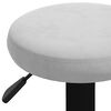 vidaXL Tabourets de bar lot de 2 gris clair velours