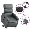 vidaXL Fauteuil inclinable Gris Similicuir