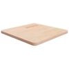 vidaXL Dessus de table carr&eacute; 50x50x2,5 cm Bois ch&ecirc;ne massif non trait&eacute;