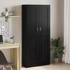 vidaXL Biblioth&egrave;que Ch&ecirc;ne noir 82,5 x 30,5 x 185 cm Bois d'ing&eacute;nierie
