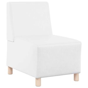 vidaXL | Unit&eacute; de Sofa Modulaire Sans Accoudoirs | Blanc 55 x 74 x 82 cm