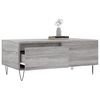vidaXL Table basse Sonoma gris 90x50x36,5 cm Bois d'ing&eacute;nierie
