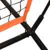 vidaXL Filet de baseball portable orange et noir 219x107x212 cm