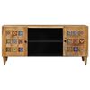vidaXL Meuble TV Naturel 105 x 33,5 x 46 cm Bois de mangue massif