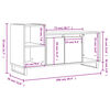 vidaXL Meuble TV Blanc brillant 100x35x55 cm Bois d'ing&eacute;nierie