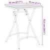 vidaXL Table de Jardin Moutarde 55 x 55 x 73 cm Acier revêtu de poudre