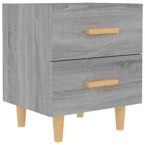 vidaXL Table de chevet Sonoma gris 40x35x47,5 cm