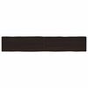 vidaXL Dessus de table bois massif trait&eacute; bordure assortie