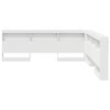 vidaXL T&ecirc;te de lit de rangement Blanc 180 cm Bois d'ing&eacute;nierie