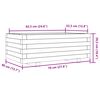 vidaXL Jardini&egrave;re 70x40x26,5 cm bois massif douglas
