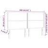 vidaXL T&ecirc;te de lit Noir 160x5x118/128 cm Similicuir