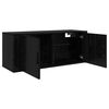 vidaXL Ensemble de meuble TV mural 3 pcs Ch&ecirc;ne noir 100 x 34,5 x 40 cm