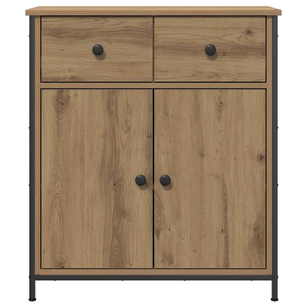 vidaXL Buffet chêne artisanal 70x30x80 cm bois d'ingénierie