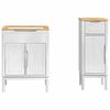 vidaXL Ensemble de mobilier de salle de bain avec tiroir 2 pcs Blanc