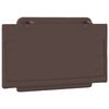vidaXL Coussin de t&ecirc;te de lit Zadar marron 80 cm similicuir