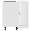 vidaXL Armoire d'angle de cuisine Lucca blanc bois d'ing&eacute;nierie