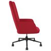 vidaXL Chaise de relaxation Rouge bordeaux Velours