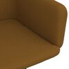 vidaXL Chaise pivotante de salle &agrave; manger Marron Velours
