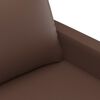 vidaXL Canap&eacute; &agrave; 3 places Marron 180 cm Similicuir