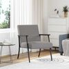 vidaXL fauteuil Taupe 59 x 75 x 78 cm tissu