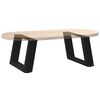 vidaXL Pieds de table basse en U, 2 pi&egrave;ces, noir, 40 x (30-31) cm, acier