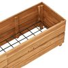 vidaXL Lit sur&eacute;lev&eacute; 150x40x38 cm bois de teck recycl&eacute; et acier