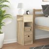 vidaXL Table de chevet avec tiroir ch&ecirc;ne sonoma 25x31x66 cm