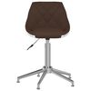 vidaXL Chaise pivotante de salle &agrave; manger Marron et blanc Similicuir