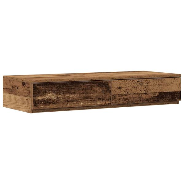 vidaXL Tiroirs de lit avec tiroir Bois ancien 75 x 36,5 x 16,5 cm