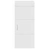 vidaXL Armoire murale de salle de bain avec porte TULUM Blanc brillant