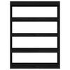vidaXL Biblioth&egrave;que/S&eacute;parateur de pi&egrave;ce Noir 100x30x135,5cm Pin massif