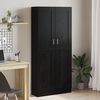 vidaXL Biblioth&egrave;que Ch&ecirc;ne noir 82,5 x 30,5 x 185 cm Bois d'ing&eacute;nierie