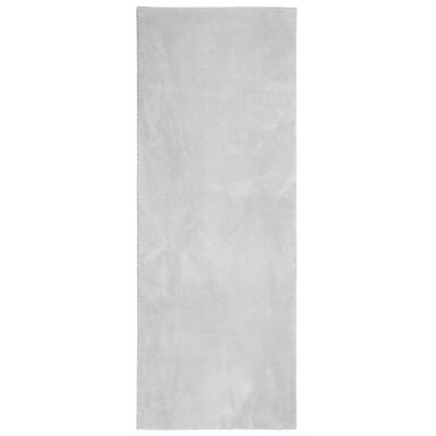 vidaXL Tapis HUARTE à poils courts doux et lavable gris 80x200 cm