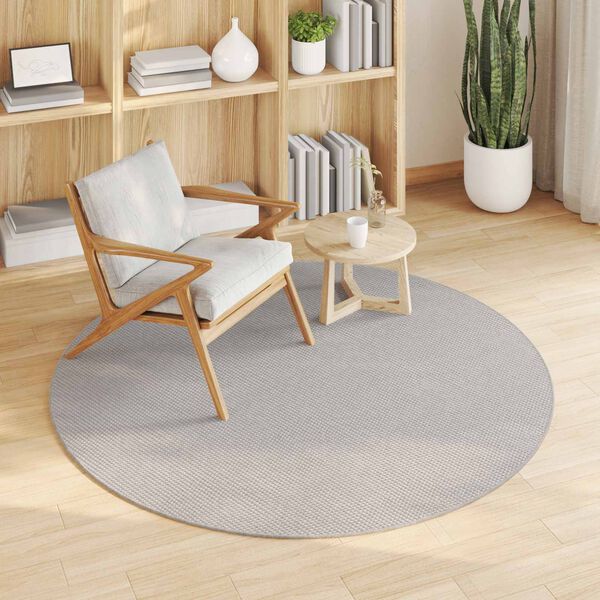 vidaXL Tapis de surface Rond Cr&egrave;me &Oslash; 160 CM