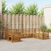 vidaXL Ensembles de canap&eacute;s 9 pcs Naturel Bois d'Acacia Massif