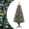 vidaXL Sapin de No&euml;l artificiel Vert 180 cm PVC et acier et plastique