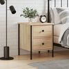 vidaXL Table de chevet ch&ecirc;ne sonoma 40x42x50 cm bois d'ing&eacute;nierie