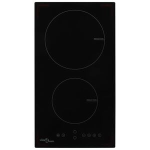 vidaXL Plaque de cuisson &agrave; induction 2 br&ucirc;leurs Contr&ocirc;le tactile 3500W